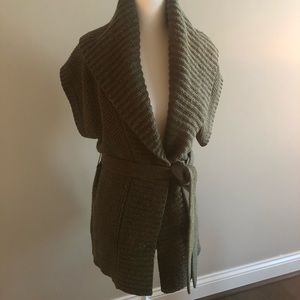 Ralph Lauren Oversized Sleeveless Cardigan Sweater